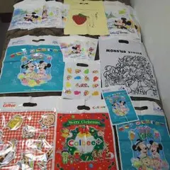 ♪新品、未使用♪ディズニー、カルビー、東京バナナ、モンストなどのショッピング袋