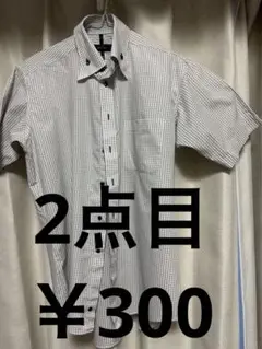 MODE ISM ポストダウン　チェック柄 半袖シャツ　同梱(別売¥300)