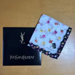 イヴサンローラン花柄ハンカチ