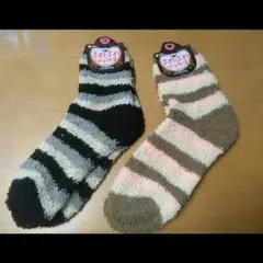 ふわふわソックス二足組　22～25センチ