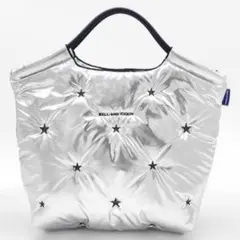 新品未使用 シルバー ボールアンドチェーン 中綿 トートバッグ エトワール