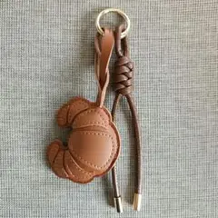 じゃらじゃらキーホルダー チャーム パラコード Cafe クロワッサン 1点のみ