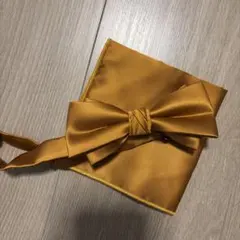 蝶ネクタイ　メンズ　オレンジゴールド　結婚式