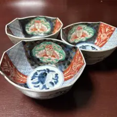 伊万里　八角皿　明治　大中小　鉢　和皿　セット 伊万里 八角皿 明治 大中小 鉢 和皿 セット