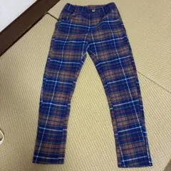 Mou Jon Jon チェック柄 ロングパンツ 130