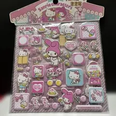 サンリオ キティ&マイメロ ぷっくりシールステッカー 2枚組 海外公式正規品
