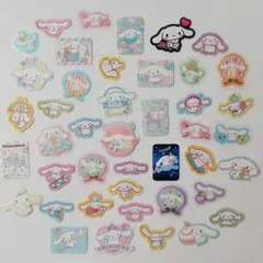 サンリオ　シナモロール　シナモ　フレークシール　シール　透明　クリア　ダイカット