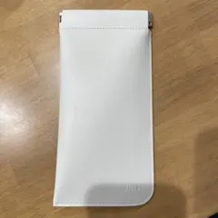 JINS メガネケース スリムタイプ アイボリー