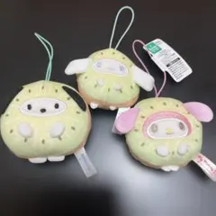 サンリオキャラクターズ フルーツきぐるみ マスコットメロン いちご