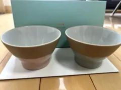 (新品未使用)BRUNO ペア茶碗セット 美濃焼のサムネイル