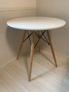 丸テーブル 80cm カフェテーブル 韓国 ホワイト ルームアンドホーム