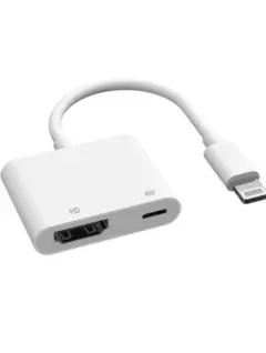 (2025年新モデル)iPhone 用 HDMI変換アダプタケーブル（ホワイト)