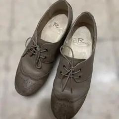 REGAL リーガル☆ウィングチップ レースアップシューズ グレージュ