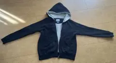 rulezpeeps WOOLコットン素材 フード付きパーカー 黒