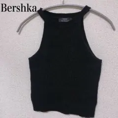 Bershka 黒タンクトップ サマーニット 美品 伸縮性のサムネイル