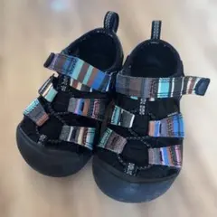 KEEN キーン　ベビーサンダル ブラック マルチカラー 13.5cm