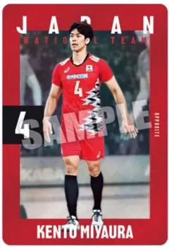 男子バレー日本代表ツインウエハース 宮浦健人 ノーマル※カードのみ
