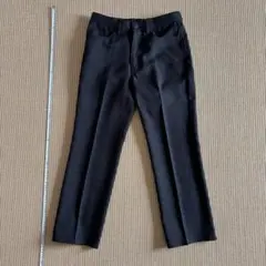 【美品】GU センタープレスストレートパンツ ブラック M 342409