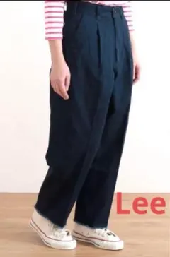 Lee ベージュ チノパン　サイズM カットオフクロップドトラウザー