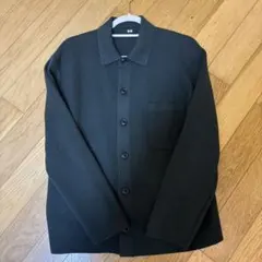 【引越し処分】UNIQLO ユニクロ　ミラノリブシャツカーディガンM オリーブ
