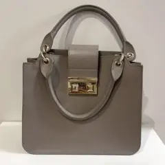 フルラ FURLA ハンドバッグ レザーグレージュ