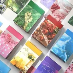 602077 フレークシール 4点 素材 紙モノ 手帳 豆本 セット 大量