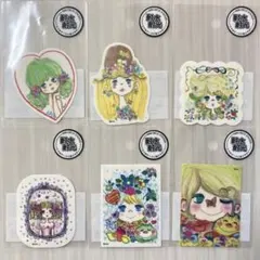 [新品] 水森亜土　シール　ステッカー　耐水,耐光　6種類　定価2310円
