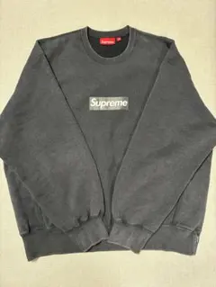 Supreme Washed Box Logo Crewneck "Black"