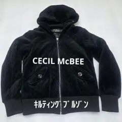 CECIL McBEE　黒　ブルゾン　M キルティング