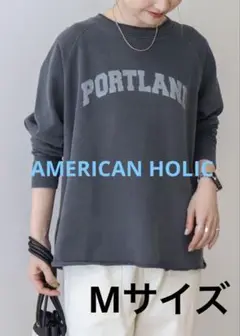 AMERICAN HOLIC PORTLANDピグメントスウェット　グレー　M