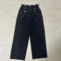 Te chichi TERRASSEストライプ柄 ハイウエストスラックス F