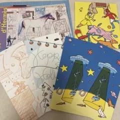 エルメス　季刊誌　冊子　秋冬号　ポストカード　エルメスの世界　非売品　雑誌