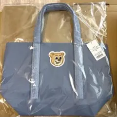 【新品未使用】オールドテディ　ワッペントートバッグ　ライトブルー