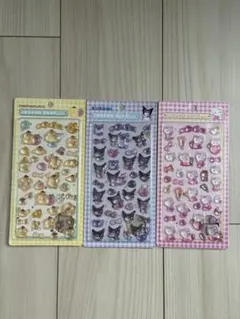 ボンボンドロップシール サンリオ ハローキティ ポムポムプリン 3枚セット