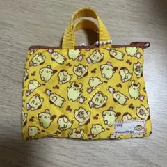 サンリオキャラクターズ　レトロレッスンバッグ　ポムポムプリン　ガチャガチャ