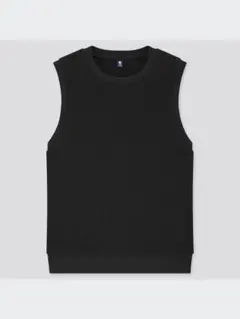 ワッフルクルーネックベスト　UNIQLO