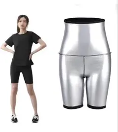 【新品未使用】レディース サウナパンツ 発汗 温活 ハイウエスト ダイエット　L