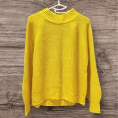 レディースニットイエロー