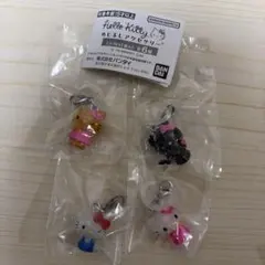 ハローキティめじるしアクセサリー4セットスタンダード お花 小悪魔日焼け ガチャ