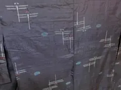 ☆銘仙☆単衣☆トンボ☆水玉☆ドット☆希少☆紺☆薄紫☆古布☆正絹☆