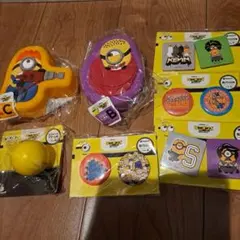 ミニオン ポーチ・缶バッジ・キーホルダー 7点セット