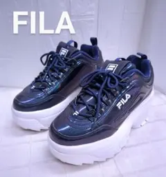 FILA フィラ ディスラプター2ウェッジギャラクティックゲイズ　厚底スニーカー