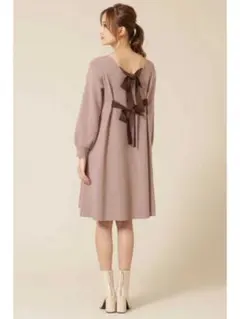 【JILL by JILL STUART 】ダブルリボンフレアワンピース