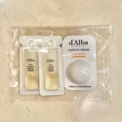 d'Alba ダルバ ビタトーニングカプセルクリーム・セラムトナー試供品セット