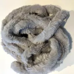 フェイク　ラビットファー　グレー　100cm