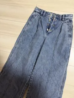 gu ジーユー　ロク　コラボ　デニム　パンツ　ジーンズ　フレアデニム