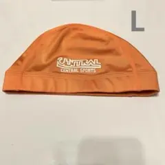 セントラル スポーツ スイミング 水泳帽 オレンジ L 帽子 スイムキャップ