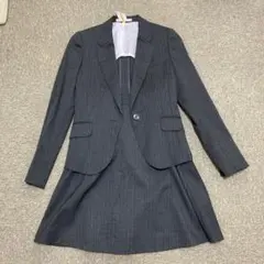 グレー ストライプ スーツ セット