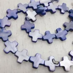 dp325/SALE！シェル◇ブルー　クロス形1連