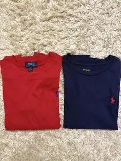 POLO RALPH LAUREN Tシャツ 2枚セット 赤 紺